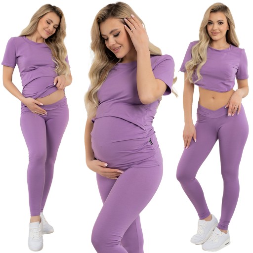 LEGGINSY CIĄŻOWE GETRY SPODNIE LEGINSY 4XL