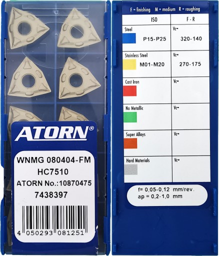 Płytki WNMG 080404-FM HC7510 ATORN