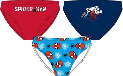 SPIDERMAN MAJTKI SLIPY DLA CHŁOPCA CHŁOPIĘCE BAWEŁNIANE 128/134