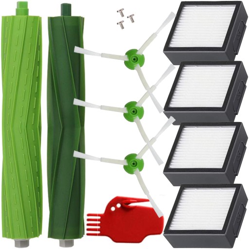 SZCZOTKI WAŁKI GŁÓWNE BOCZNE FILTRY ZESTAW DO iROBOT ROOMBA I3 E5 E6 I7 J7
