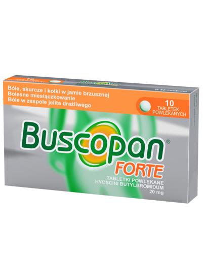 BUSCOPAN FORTE 20 mg działanie rozkurczowe 10 tabl