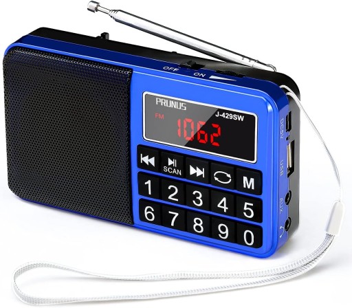 RADIO AM FM PRZENOŚNE AKUMLATOROWE PRUNUS J-429