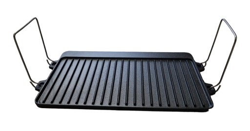 Płyta ŻELIWNA Dwustronna RUSZT Patelnia Grillowa DUŻA PŁYTA ŻELIWNA GRILL