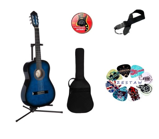 GITARA KLASYCZNA 3/4 MSA LEWORĘCZNA + DODATKI !