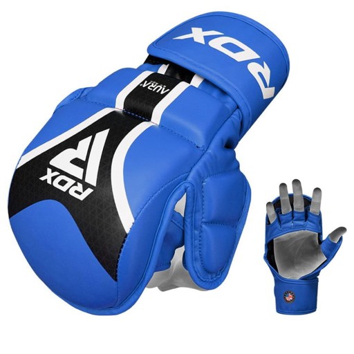 Rękawice MMA RDX T17 Aurora (blue/black) [Rozmiar: L]