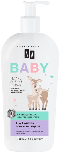 AA BABY Olejek do mycia i kąpieli bez SLS 400 ml