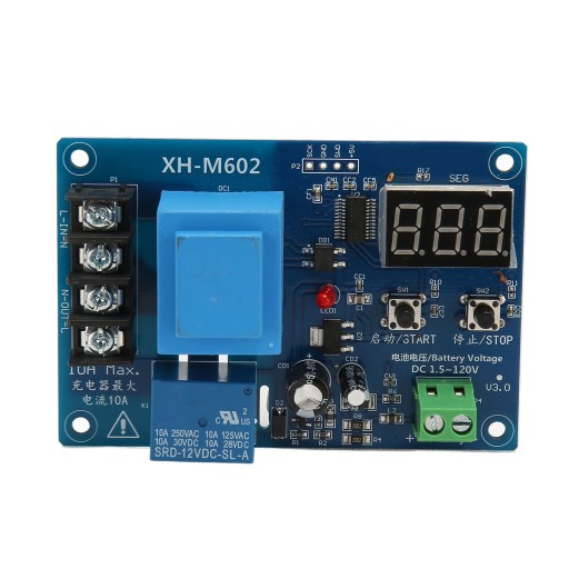 XH M602 Moduł kontroli ładowania Wyświetlacz LED
