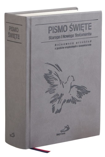 Pismo Święte Stary i Nowy Testament kolor szary + komentarz Edycja św.Pawła