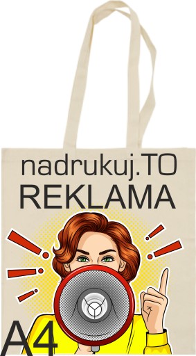 TORBA BAWEŁNIANA REKLAMOWA EKO Z LOGO Z NADRUKIEM