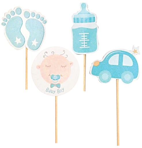 PIKERY TOPPERY BABY SHOWER ROCZEK-12 SZTUK-1283