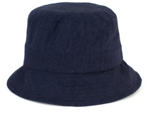 Szaleo letni KAPELUSZ BUCKET lniany cz22137-5