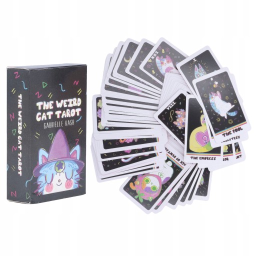 ZESTAW KLASYCZNY 78KART TAROTA- DZIWNY KOT TAROT