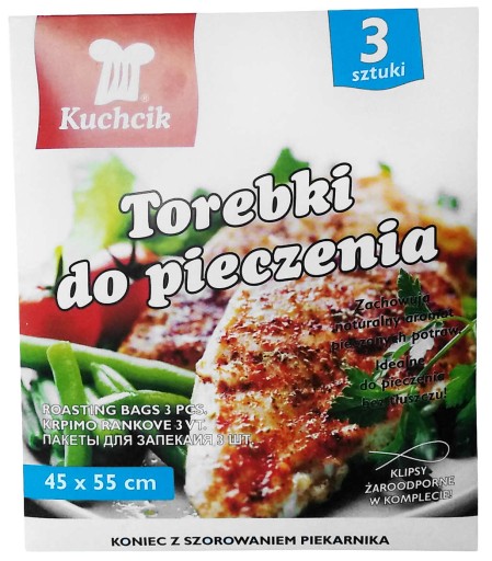 TOREBKI WORECZKI RĘKAW DO PIECZENIA MIĘS KUCHCIK 3szt