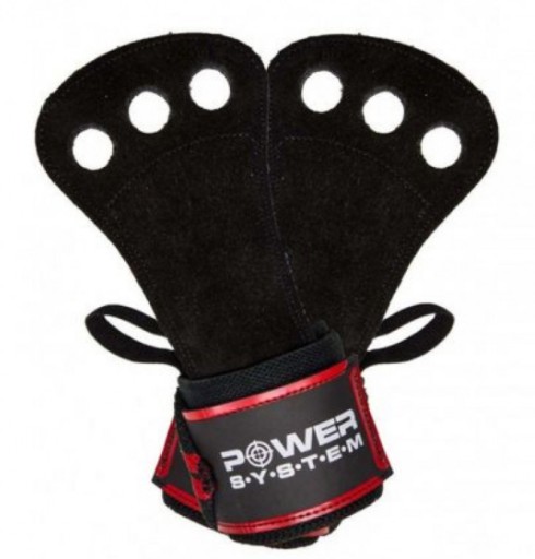 POWER SYSTEM SKÓRKI CROSSFIT GRIPS RED NADGARSTEK