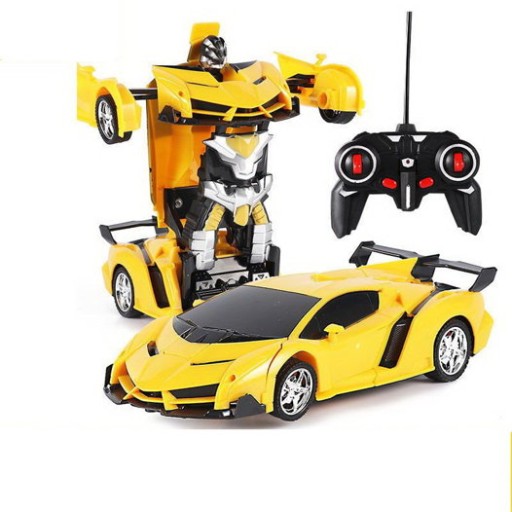 Auto Robot 2w1 Pilot R/C Żółty