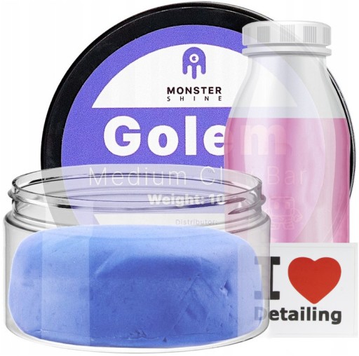 MONSTER SHINE GOLEM ŚREDNIA GLINKA DO LAKIERU CZYSZCZENIE MYCIE 100 G