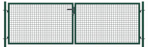 BRAMA ogrodzeniowa SX ECO - ogrodowa - 4,00 x 1,20 m - kolor ZIELONY