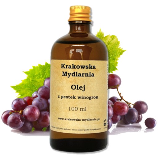 Krakowska Mydlarnia Olej z pestek winogron - 100 ml