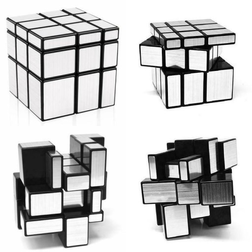 SREBRNA KOSTKA Logiczna UKŁADANKA Mirror 3x3x3