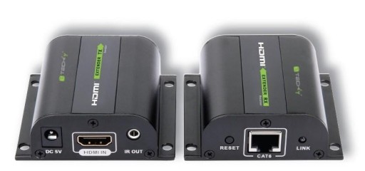 Techly Extender HDMI Full HD 1080p do 60 m po Skrętce Cat6/6a/7 IR