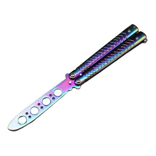 Butterfly Practice Knife Trainer Steel Training Tool Portable Multicolor