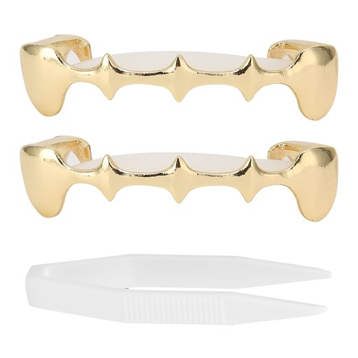 Irregular Hip Hop False Tooth Set Halloween Decor