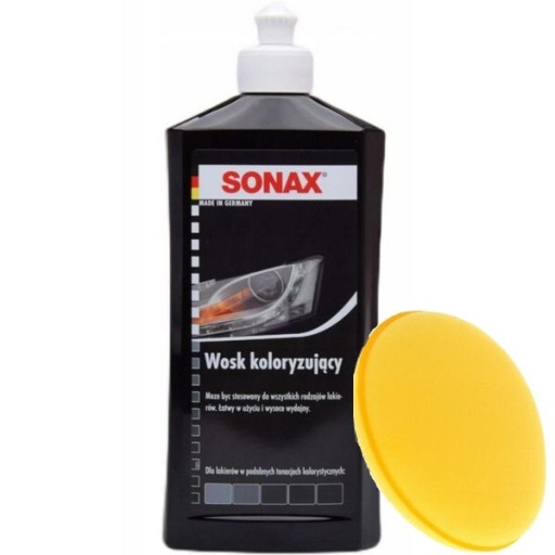 Sonax WOSK KOLORYZUJĄCY CZARNY CARNAUBA 250ml