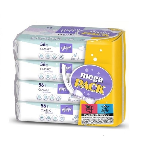 Chusteczki Bella Happy Classic Sensitive 56x4