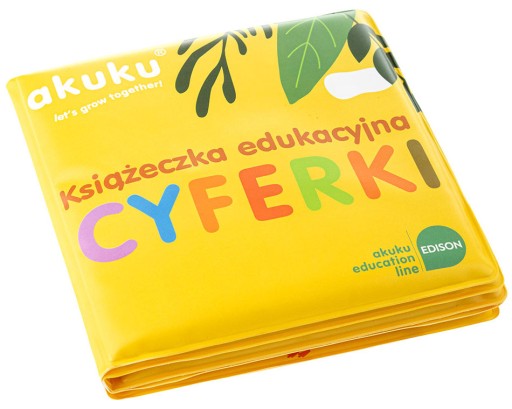 AKUKU edukacyjna KSIĄŻECZKA kąpielowa z piszczkiem