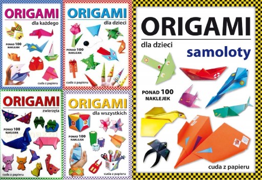 Origami dla dzieci Samoloty Beata Guzowska zestaw książek modele z papieru