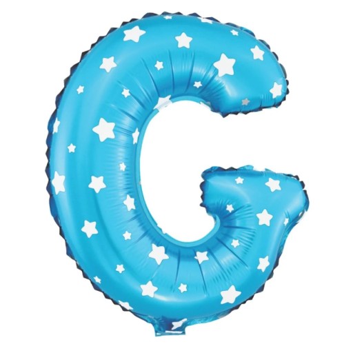 Balon foliowy niebieski 40cm Litera G