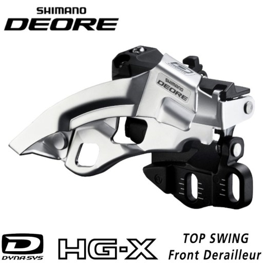 Przerzutka PRZÓD 3x10-rz. SHIMANO FD-M610 DEORE E-Type Top-Swing 40-42T
