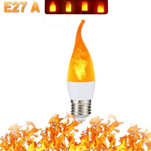 LED Flame Light Bulbs 4 Modes Party LED Flame