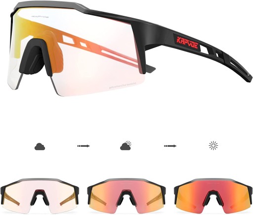 KAPVOE FOTOCHROMOWE OKULARY ROWEROWE OKULARY MTB