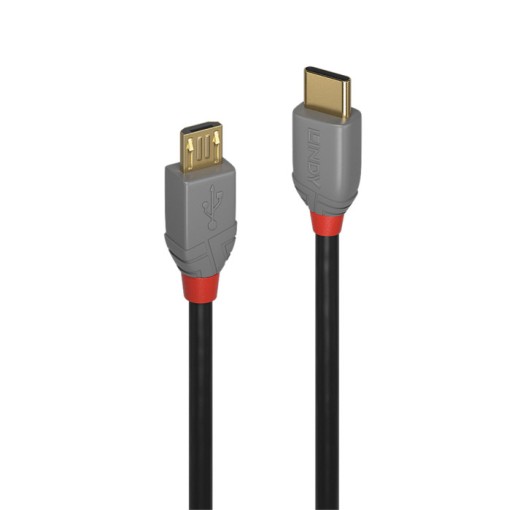 Lindy 36890 Kabel USB 2.0 typ C - Micro B Anthra Line - 0,5m
