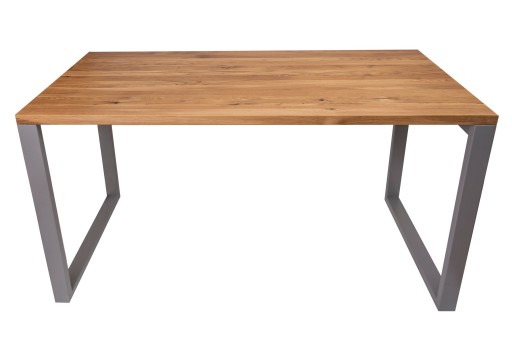 Biurko/stół z dębowym, rustykalnym blatem 180x70x3