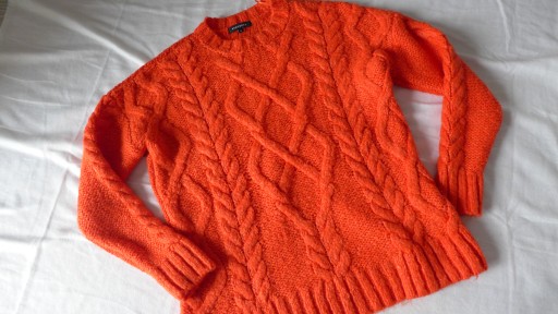 PEACOCKS SWETER POMARAŃCZOWY S