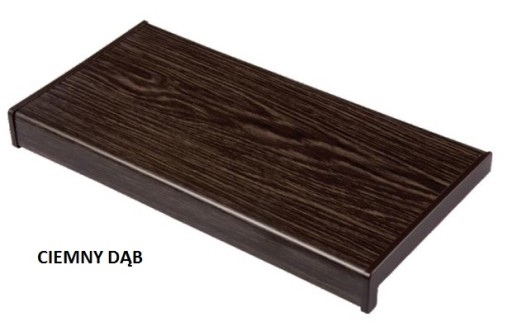 Parapet wewnętrzny PCV CIEMNY DĄB 40cm. Najtaniej!
