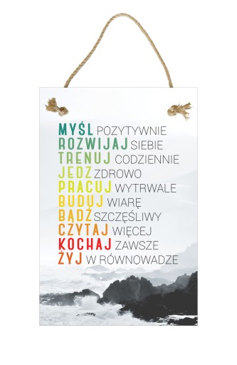 TABLICZKA SZKLANA MOTYWACYJNA