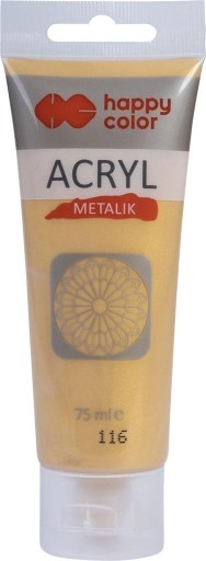 FARBA AKRYLOWA 75ML DELIKATNE ZŁOTO METALIK, GDD