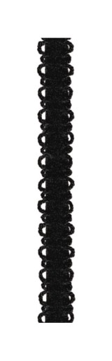 ozdobne Ramiączka z ażurem (RB-118) czarne 10 mm
