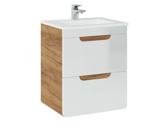 SZAFKA WISZĄCA ARUBA Z UMYWALKĄ 50 CM