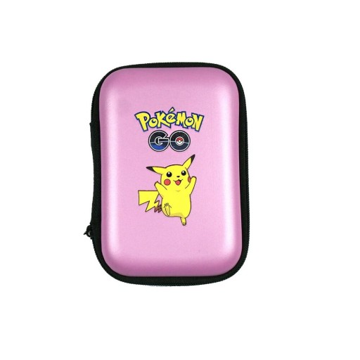 ETUI OPAKOWANIE ALBUM NA KARTY POKEMON PUDEŁKO pikachu Różowe