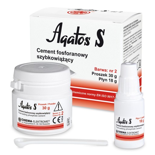 AGATOS S CEMENT FOSFORANOWY SZYBKOWIĄŻĄCY BARWA 2