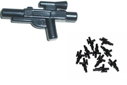 LEGO Broń Blaster Short - 58247 - CZARNY -10 sztuk