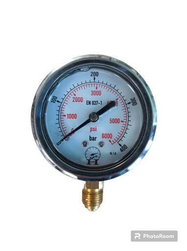 MANOMETR HYDRAULICZNY ZEGAR 63mm 0-16 Bar 1/4
