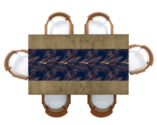 BIEŻNIK PLAMOODPORNY 40X140 MIEDŹ GRANAT