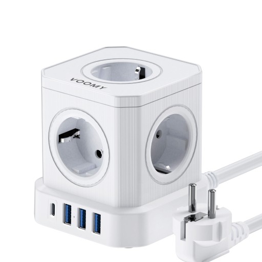 Magic Cube Multi functional Socket with Multi hole High Power Strip PD20W
