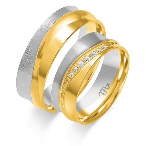 ZŁOTE OBRĄCZKI ŚLUBNE PRÓBA 585 DIAMENT M.JOPEK