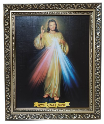 ŚWIĘTY OBRAZ 25x30 JEZU UFAM TOBIE MIŁOSIERDZIE